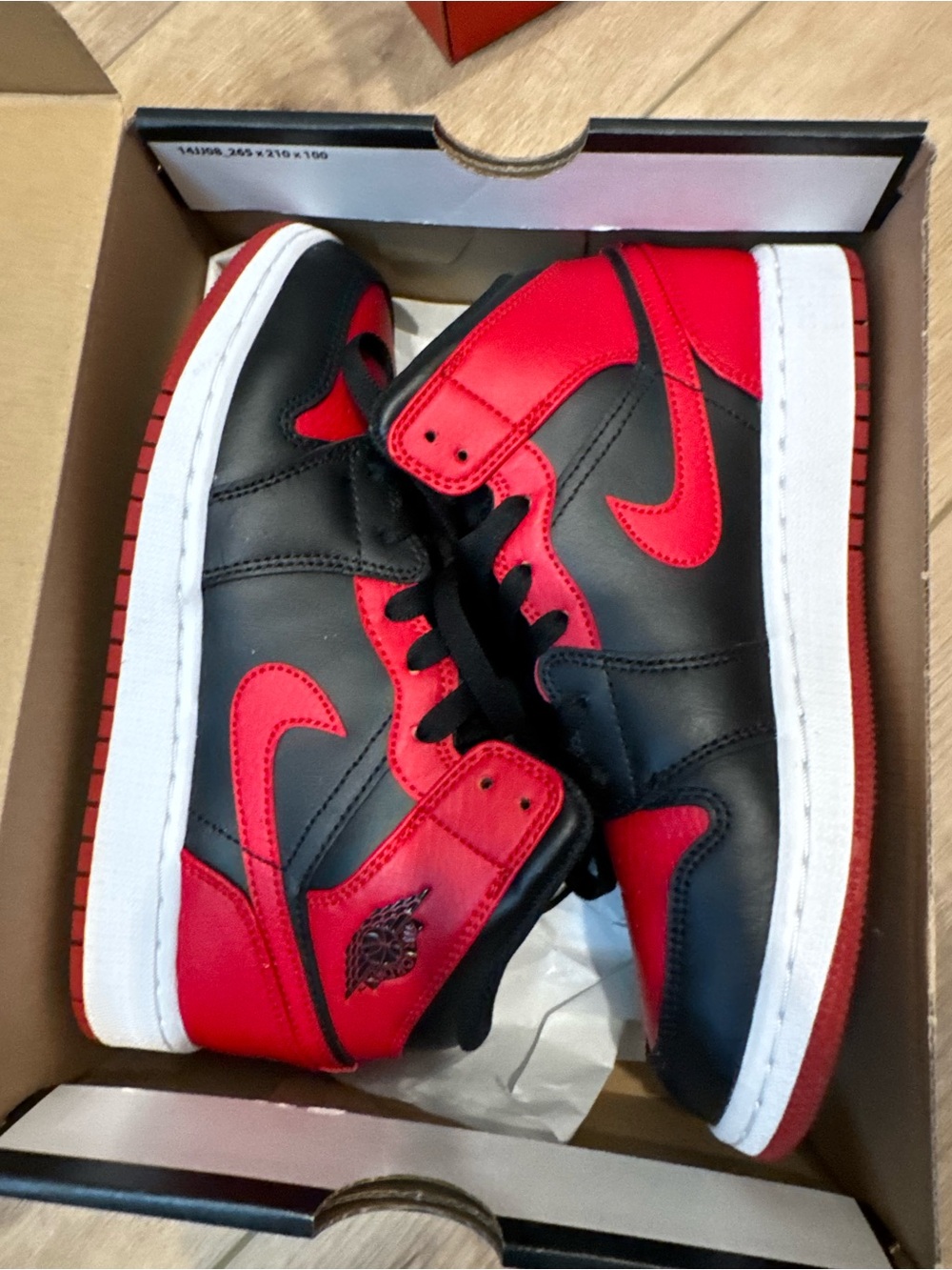 Jordan 1 Mid 5Y Blk Red
